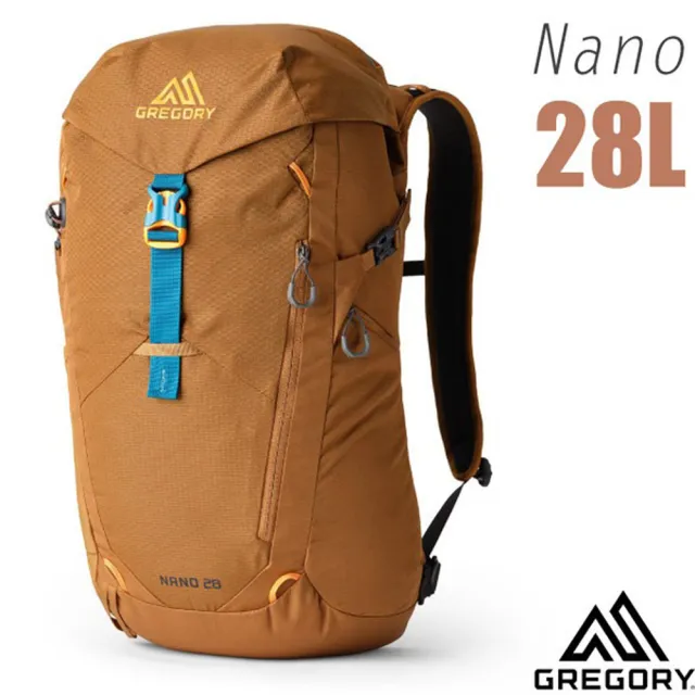 【Gregory】NANO 28L 多功能休閒後背包.雙肩背包.通勤上學書包.水袋背包(153034-A546 摩押褐)
