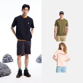 【Timberland官方旗艦】特談-男款/女款 短T 短袖T恤 短袖上衣 Logo短袖上衣(多款任選)