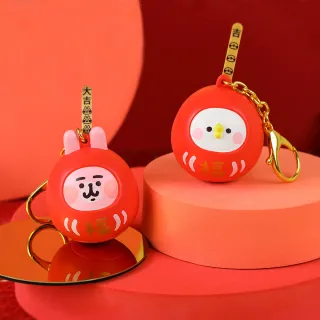 【YENDAR 研達】卡娜赫拉的小動物達摩籤筒吊飾(P助/粉紅兔兔)