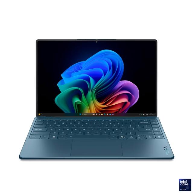【Lenovo】無線滑鼠組★14吋Ultra 7輕薄AI筆電(Yoga Slim 9/Ultra 7-258V/32G/1T/W11P/83CX0010TW/藍)