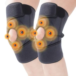 【日本旭川】生命磁醫護級石墨烯 遠紅外線磁石護膝2入組(強力滲透/減震防護/加強支撐 台灣製)