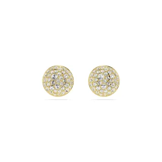 【SWAROVSKI 施華洛世奇】Sublima 耳釘 白色 鍍金色