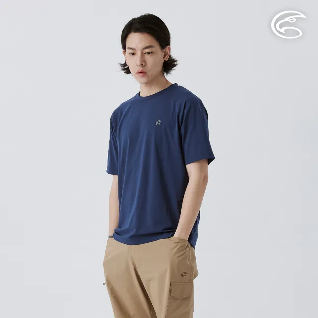 【ADISI】男彈性乾爽快排上衣 AL2511062 深藍 S-3XL(吸濕排汗 快乾 排汗衣)