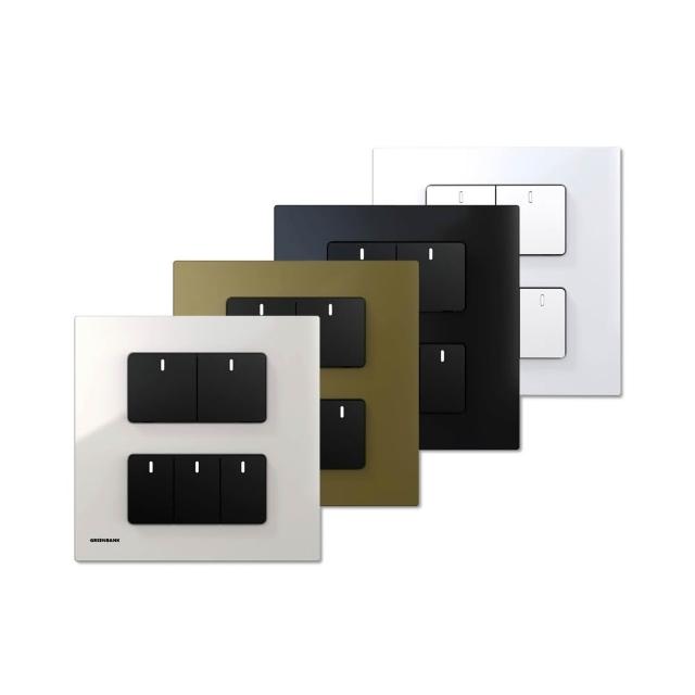 【GREENBANK 綠色銀行】G-Switch P1 無線智能五開關(Apple HomeKit  台灣專用規格 l 支援雙切)