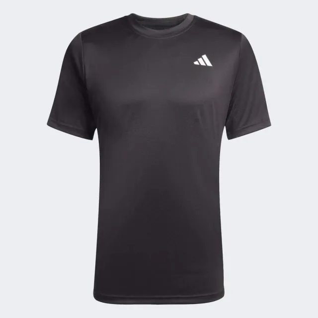 【adidas 愛迪達】Club Tee 男 T恤 運動上衣 休閒短袖 吸濕排汗 黑 亞版(JF8502)