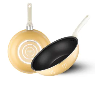 【ASD 愛仕達】星座系列不沾炒鍋28cm