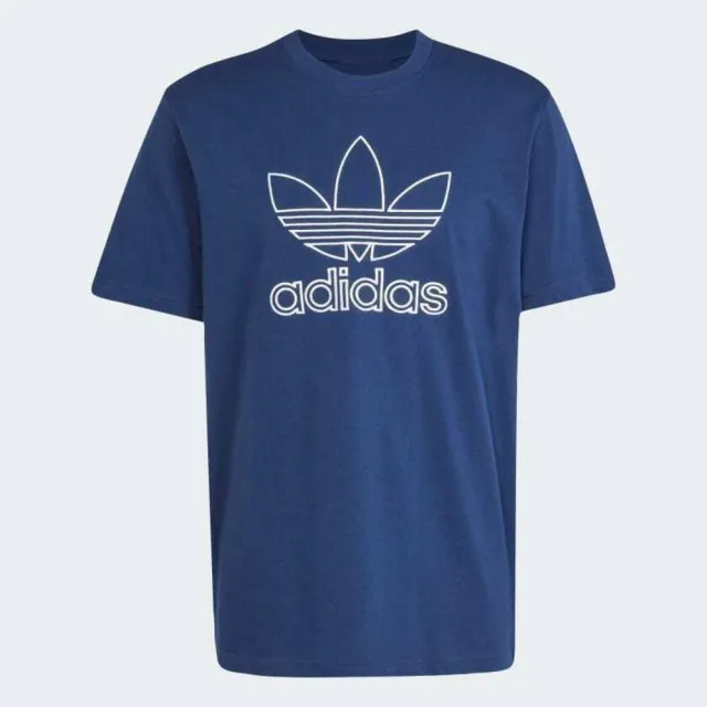 【adidas 愛迪達】Outl Tref Tee 男 T恤 運動上衣 休閒短袖 藍 亞版(JP1089)