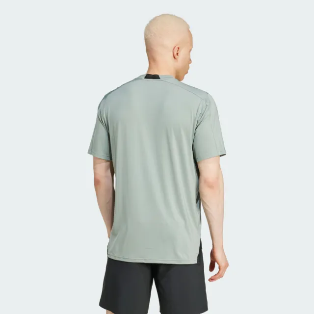 【adidas 愛迪達】D4t Int. Tee 男 T恤 運動上衣 休閒短袖 訓練 吸濕排汗 綠 亞版(JI8187)