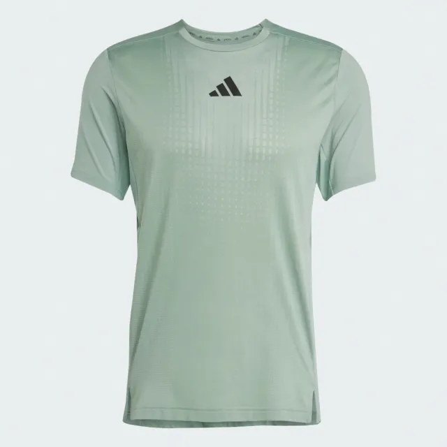 【adidas 愛迪達】Airchill Tee 男 T恤 運動上衣 休閒短袖 訓練 吸濕排汗 綠 亞版(JI8197)