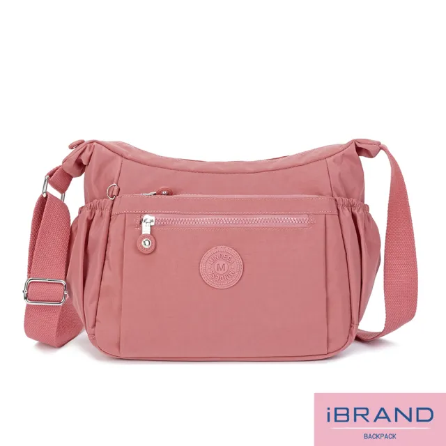 【iBrand】百搭實用多收納側斜背包/肩背包/防潑水尼龍(防水包 多款多色任選)