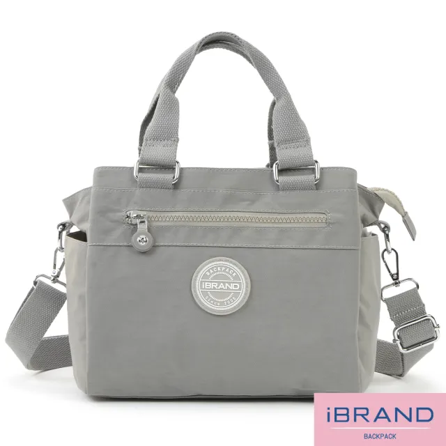 【iBrand】百搭實用多收納側斜背包/肩背包/防潑水尼龍(防水包 多款多色任選)