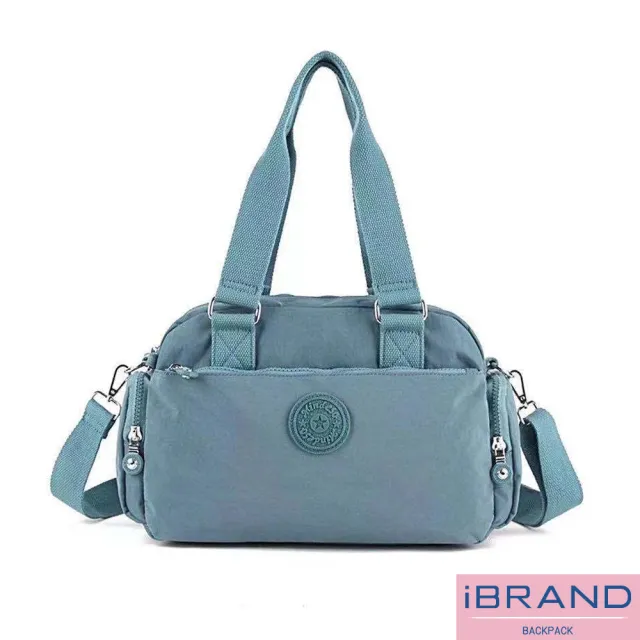 【iBrand】百搭實用多收納側斜背包/肩背包/防潑水尼龍(防水包 多款多色任選)