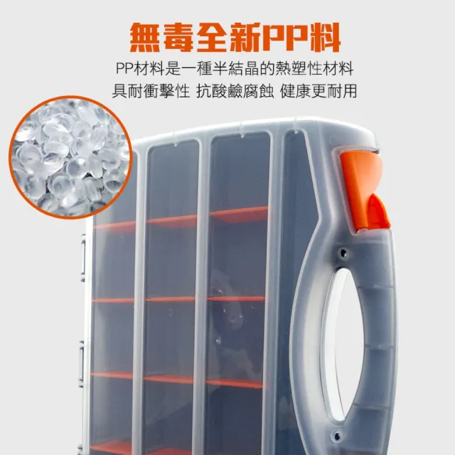 【智殿】工具零件盒 透明料盒 零件整理盒 電子零件盒 塑膠置物盒(塑膠盒收納箱 分隔盒子 165-SB30)