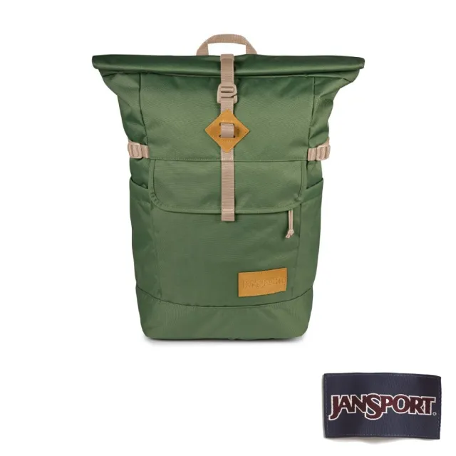 【JANSPORT】HATCHET ROLLTOP 捲蓋式後背包 軍綠色(JS0A86DKKM1)