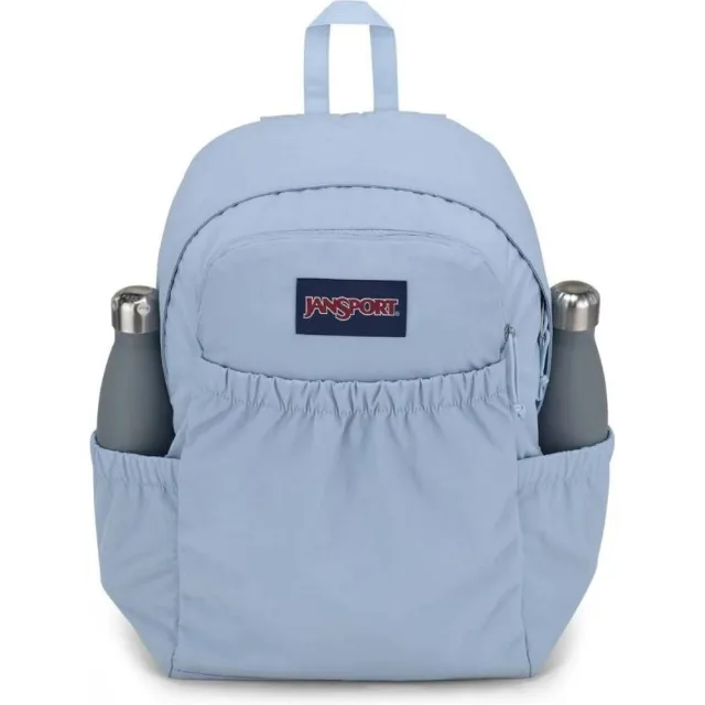 【JANSPORT】雙11 SLOUCH PACK 垂型機能背包 粉嫩藍(JS0A85NV7G7)