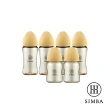 【Simba 小獅王辛巴官方直營】新生適用-蘊蜜鉑金PPSU寬口防脹氣奶瓶(4中2小)