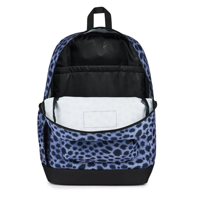 【JANSPORT】雙11 CROSS TOWN PLUS 經典背包 - 豹紋藍(JS0A7ZNZLL5)