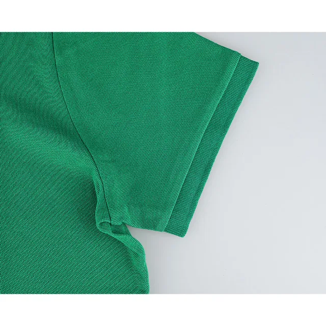 【RALPH LAUREN】POLO RALPH LAUREN經典藍色小馬棉質混紡修身短袖POLO衫(女款/綠)