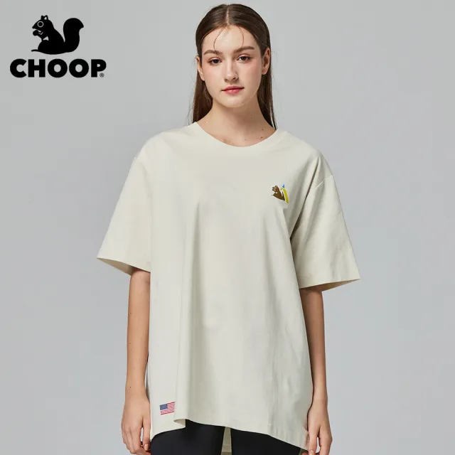 【CHOOP】小松鼠-抗皺親膚柔滑奶油棉T(彩虹)