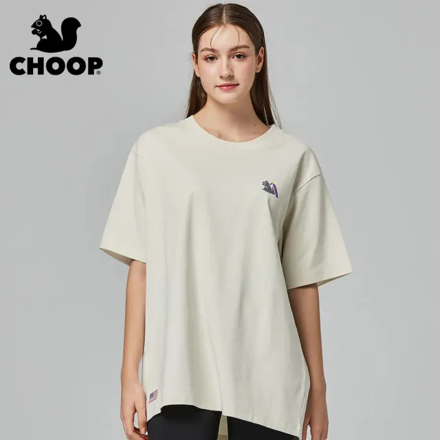 【CHOOP】小松鼠-抗皺親膚柔滑奶油棉T(露營)