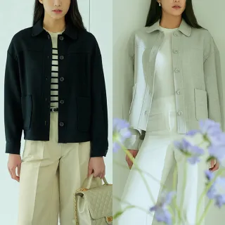 Studio Luxe個性落肩高磅工裝風外套