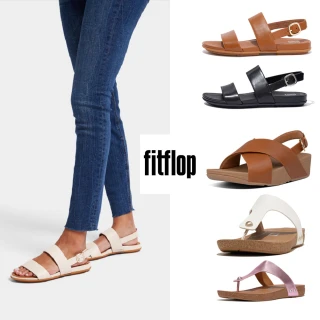 【FitFlop】皮革舒適夾腳/扣環後帶涼鞋-女(多款)
