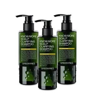 【greenvines 綠藤生機】頭皮淨化洗髮精明星3入限定組(暢銷30萬瓶)