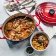 【Le Creuset】琺瑯鑄鐵鍋橢圓鍋25cm(櫻桃紅/含羞草黃/加勒比海藍/沉靜黑/棉花白 多色選1)