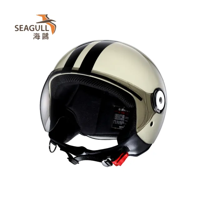 【SEAGULL 海鷗】TW-781Ｍ條紋安全帽(半罩安全帽/多色挑選)