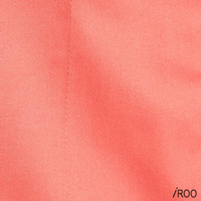 【iROO】假口袋及膝窄裙