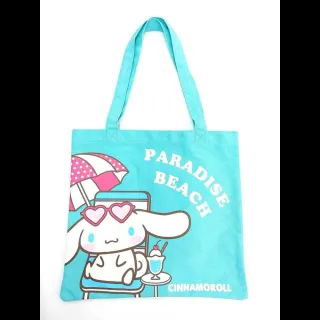 【小禮堂】雙11 Sanrio 三麗鷗 直式帆布托特包 夏威夷款 美樂蒂 酷洛米 大耳狗(平輸品)