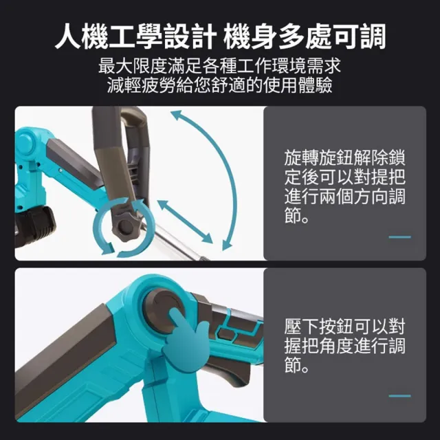 【Ogula 小倉】割草機 推式割草機 9寸修草機 無刷工業-十節兩電送輔助輪+打草繩(三合一/可伸縮/純銅電機)