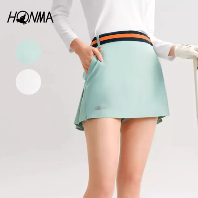 【HONMA 本間高爾夫】女款防防潑水短裙 春夏季 日本高爾夫球專櫃品牌(XS-L 白色 薄荷綠 HWKC902R709)