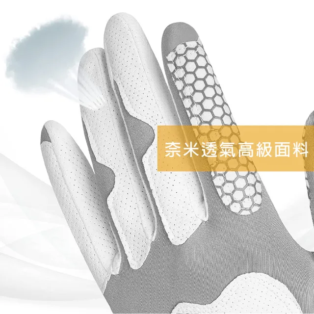 【bebehome】灰色蜂巢矽膠防滑高爾夫左手手套(高爾夫球手套 手套)