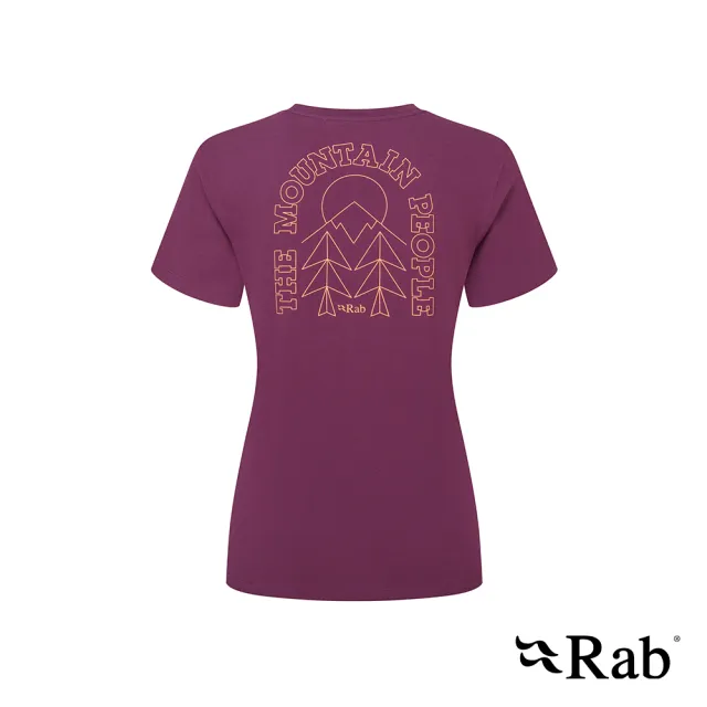 【RAB】Tuku Cirque Tee 有機棉短袖T恤 女款 桑葚紫 #QCC18