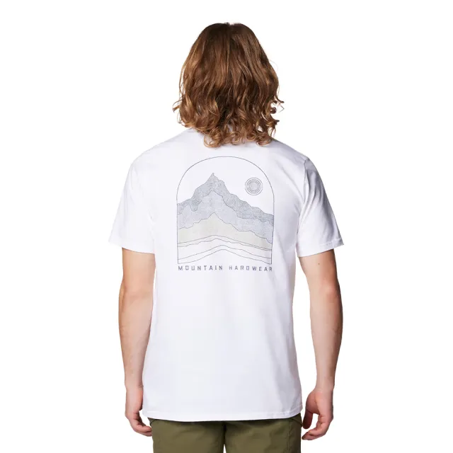 【Mountain Hardwear】Mountain Sunset™ Short Sleeve 針織棉山脈日落短袖T恤 男款 白色 #2110781