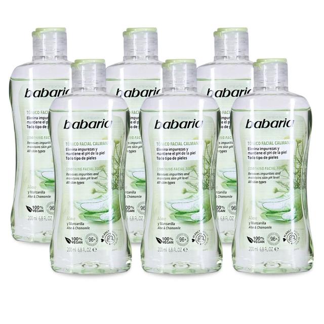 即期品【Babaria】洋甘菊蘆薈舒緩嫩膚化妝水200ml(買3送3)