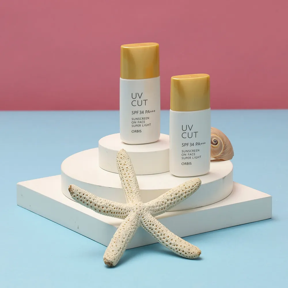 【ORBIS 奧蜜思】夏日美妝袋 透妍潤色隔離霜極清爽型(28ml *2入 金蓋防曬)