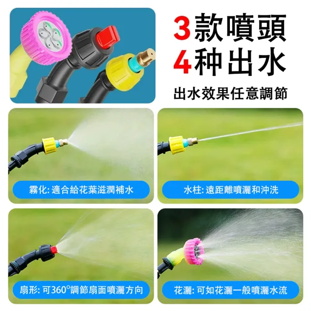 【巧可】6.5L肩帶式高壓水槍 電動澆花噴霧壺 農用噴壺 噴灑器 打藥水機 可視化水位款