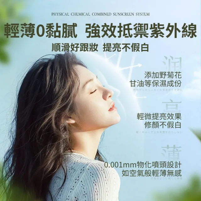 【VSZE】防曬噴霧SPF50+梔子花香 8入組(防曬噴霧 隔離噴霧 防曬液 素顏霜 素顏噴霧 美白噴霧 美白防曬)