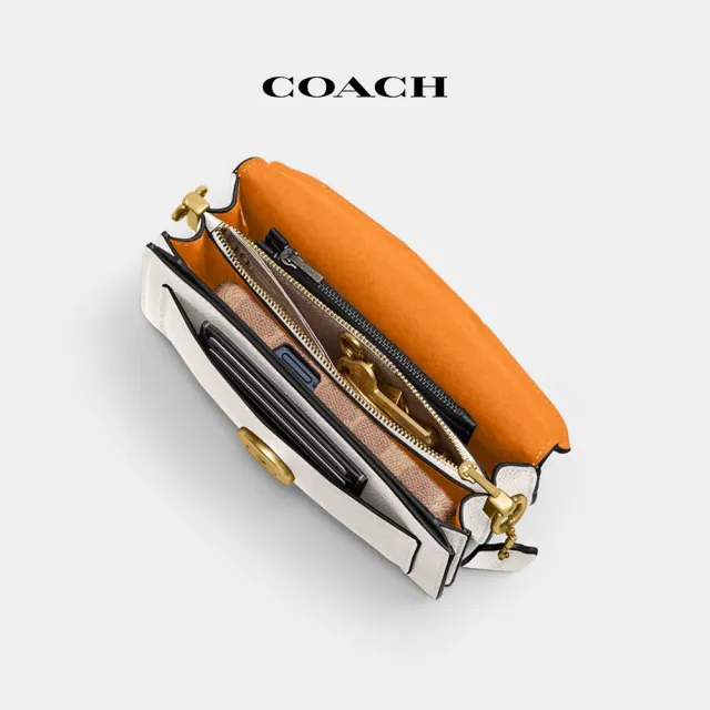 【COACH】蔻馳官方直營 TABBY 20 單肩手袋 單肩包 肩背包-B4/粉筆白色(CY201)