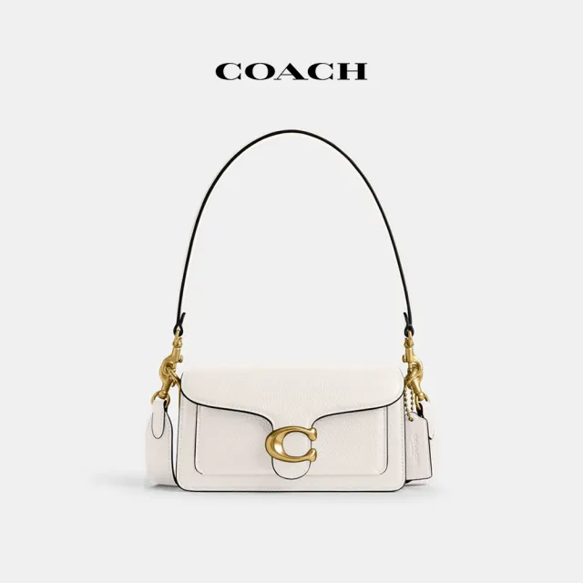 【COACH】蔻馳官方直營 TABBY 20 單肩手袋 單肩包 肩背包-B4/粉筆白色(CY201)