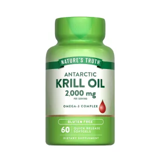 【Nature’s Truth 綠萃淨】紅寶石南極磷蝦油軟膠囊(60粒/瓶)