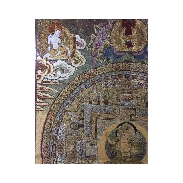 【藏古祥館】文殊刺繡壇城唐卡 壇0001(文殊 刺繡 壇城 唐卡)