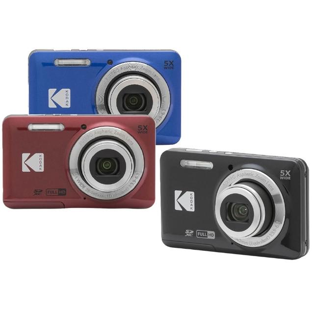 【Kodak 柯達】雙電池版本 PIXPRO FZ55 Friendly Zoom 5倍變焦 數位相機 28mm廣角(原廠公司貨  一年保固)