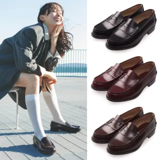 【HARUTA】日本 平底素面 樂福鞋 2E楦 女 304 全真皮 復古經典便士 皮鞋 學生鞋 通勤鞋【多色任選】