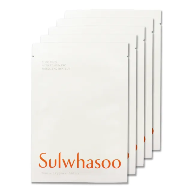【Sulwhasoo 雪花秀】潤燥養膚精華面膜-單片裝 25g x 5