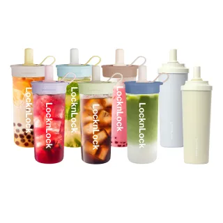 【LocknLock 樂扣樂扣】隨享二入組 官方直營 SUSU保溫杯+Tritan吸管杯 750ml(304不鏽鋼/保溫杯/Tritan材質)