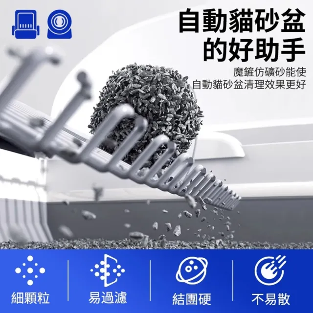 【MAGICSCOOP 魔鏟】貓砂 礦石型豆腐貓砂 活性炭破碎豆腐貓砂（2包裝）(凈味快速/結團超強/不易帶砂)