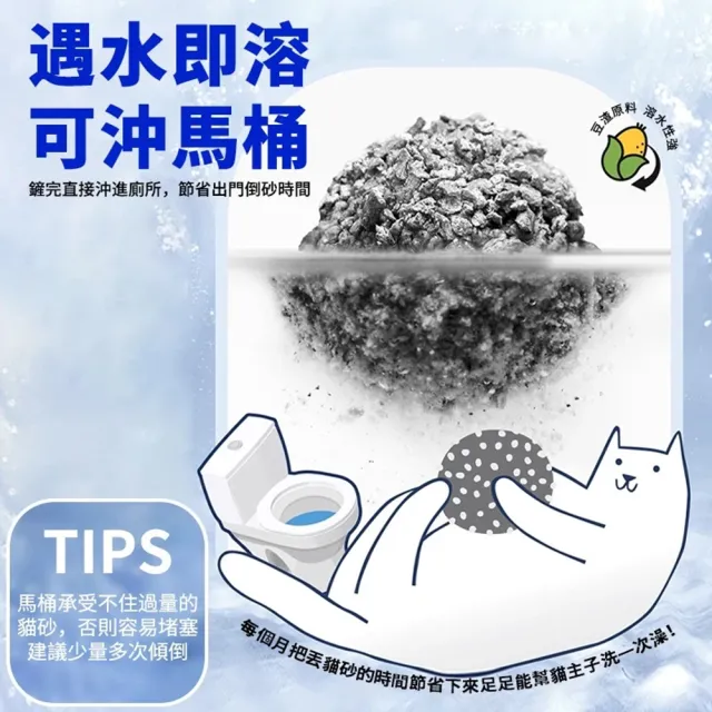 【MAGICSCOOP 魔鏟】貓砂 礦石型豆腐貓砂 活性炭破碎豆腐貓砂（2包裝）(凈味快速/結團超強/不易帶砂)
